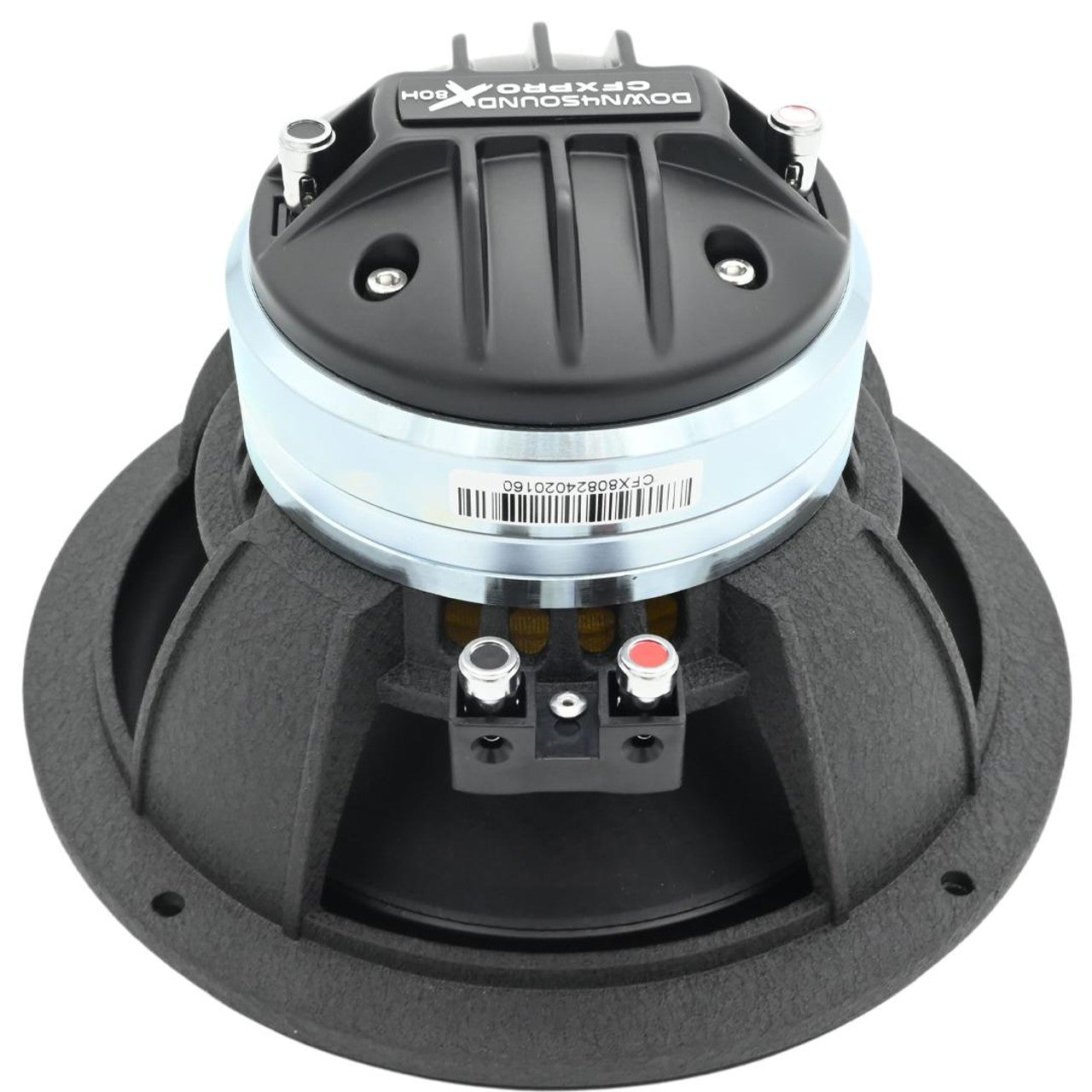 DOWN4SOUND CFX-PROx80H - 8" Carbon Fiber NEO 2-Way Full Range Pro Audio Water Resistant Coaxial Speaker - 200W RMS