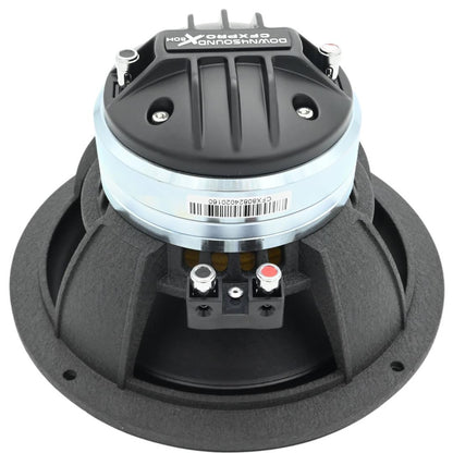 DOWN4SOUND CFX-PROx80H - 8" Carbon Fiber NEO 2-Way Full Range Pro Audio Water Resistant Coaxial Speaker - 200W RMS