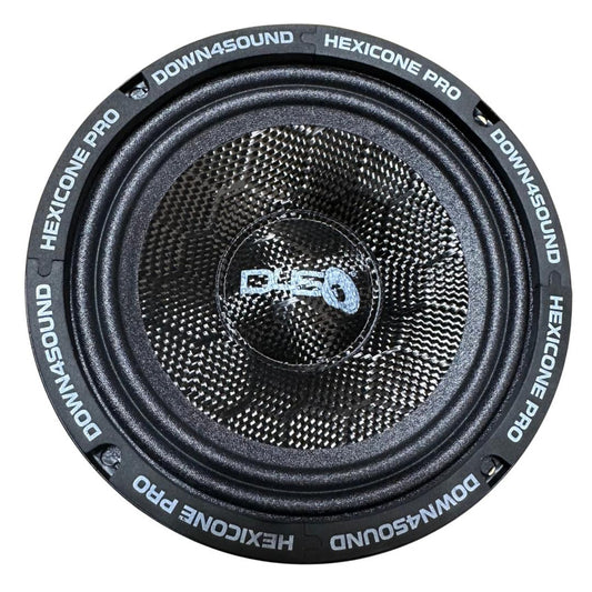 Down4Sound Hexicone PRO 6.5 SS4 All SZN - 6.5" Carbon Fiber Pro Audio Speaker - 200W RMS