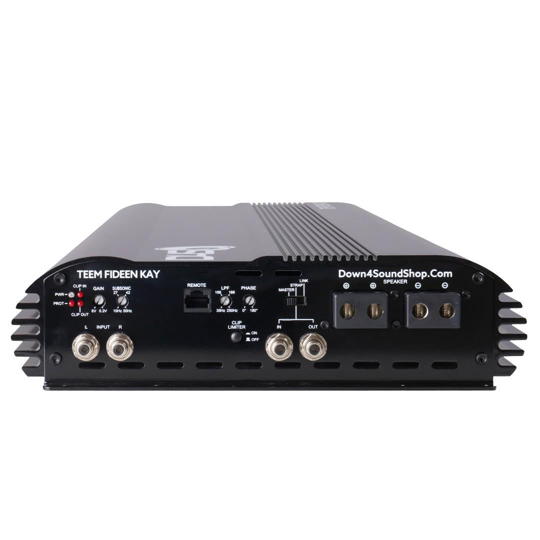 15000x1 D4S TEEMFIDEEN KAY 1CH AMPLIFIER-BLACK GLOSS