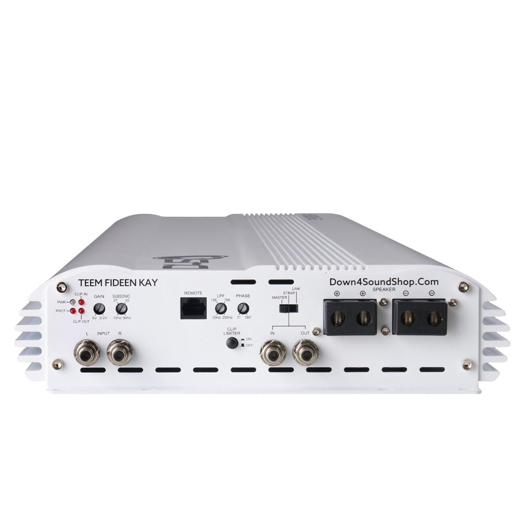 15000x1 D4S TEEMFIDEEN KAY 1CH AMPLIFIER-WHITE GLOSS