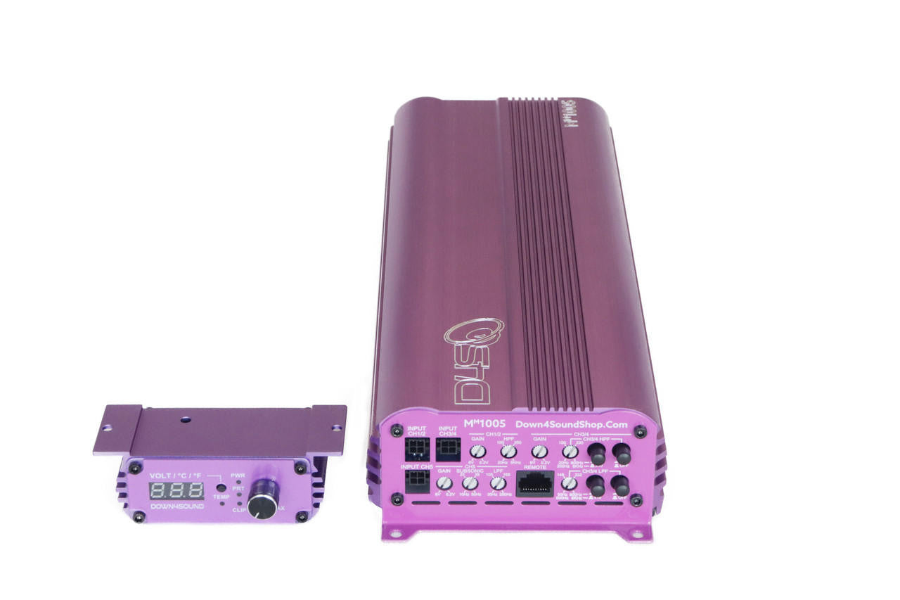 120x4 + 500x1   (MINI MAXX) MM1005 5 channel Amplifier Purple