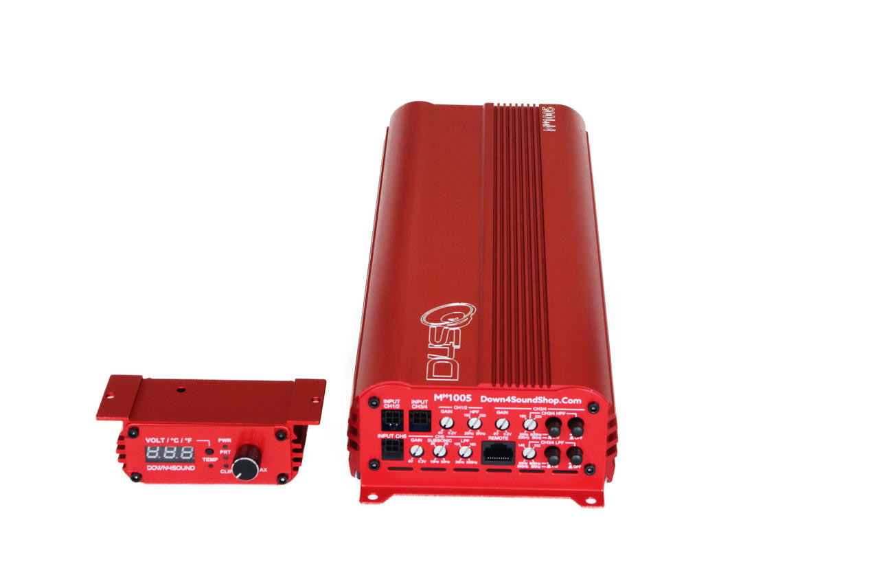 120x4 + 500x1   (MINI MAXX) MM1005 5 channel Amplifier Red