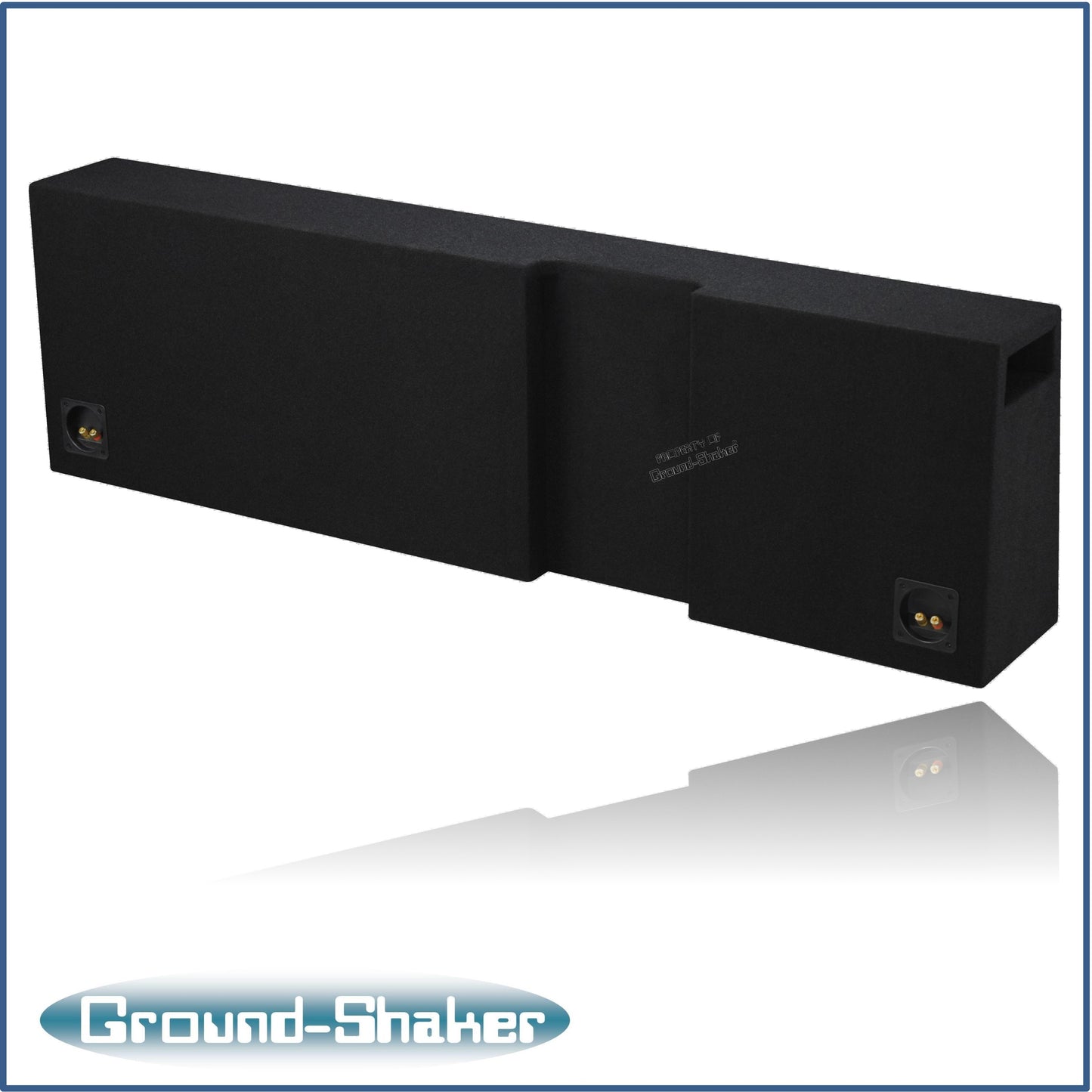 BLACK 8" DUAL PORTED SOLO-BARIC SUB BOX, FITS 06-23 DODGE RAM REGULAR AND MEGA CAB