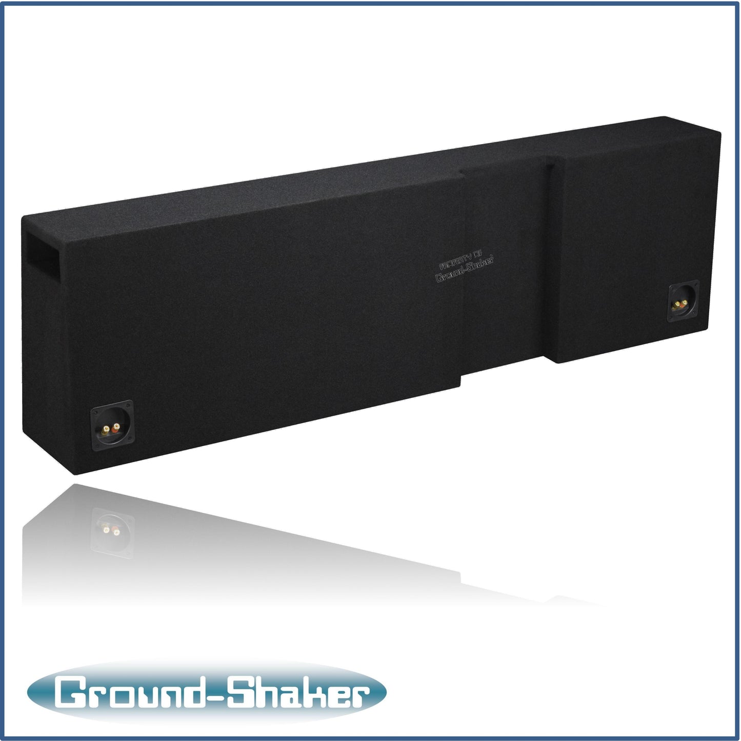 BLACK 12" DUAL PORTED SOLO-BARIC SUB BOX, FITS 06-23 DODGE RAM REGULAR AND MEGA CAB