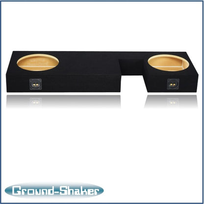BLACK 12" DUAL SEALED SUB BOX, FITS 07-21 TOYOTA TUNDRA DOUBLE-CAB