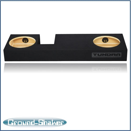 BLACK 12" DUAL SEALED SUB BOX, FITS 07-21 TOYOTA TUNDRA DOUBLE-CAB