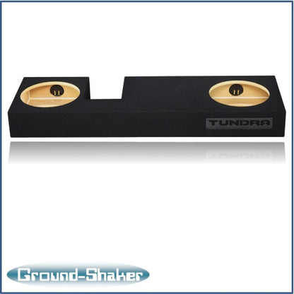 BLACK 12" DUAL SEALED SUB BOX, FITS 07-21 TOYOTA TUNDRA DOUBLE-CAB