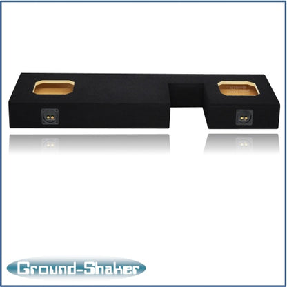 BLACK 8" DUAL SEALED SOLOBARIC SUB BOX, FITS 07-21 TOYOTA TUNDRA DOUBLE-CAB