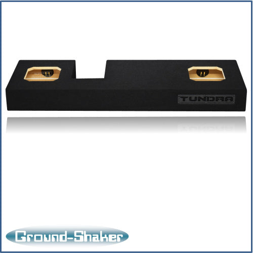 BLACK 8" DUAL SEALED SOLOBARIC SUB BOX, FITS 07-21 TOYOTA TUNDRA DOUBLE-CAB