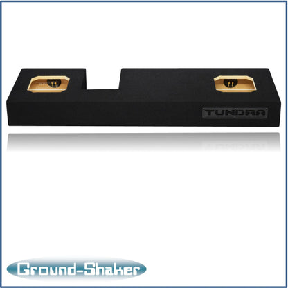 BLACK 8" DUAL SEALED SOLOBARIC SUB BOX, FITS 07-21 TOYOTA TUNDRA DOUBLE-CAB