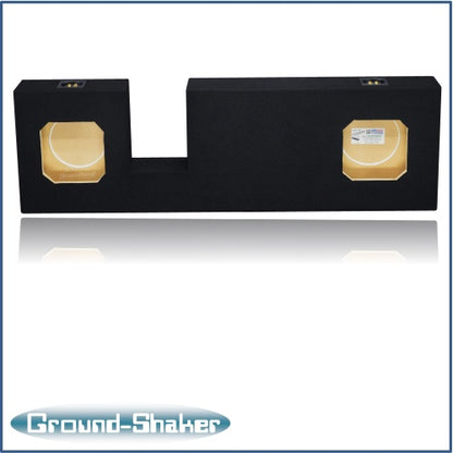 BLACK 8" DUAL SEALED SOLOBARIC SUB BOX, FITS 07-21 TOYOTA TUNDRA DOUBLE-CAB