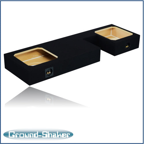 BLACK 12" DUAL SEALED SOLOBARIC SUB BOX, FITS 07-21 TOYOTA TUNDRA DOUBLE-CAB