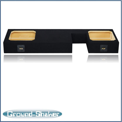 BLACK 12" DUAL SEALED SOLOBARIC SUB BOX, FITS 07-21 TOYOTA TUNDRA DOUBLE-CAB