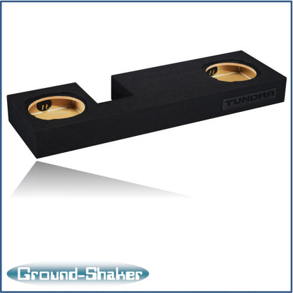 BLACK 10" TW3 DUAL SEALED SUB BOX, FITS 07-21 TOYOTA TUNDRA DOUBLE-CAB