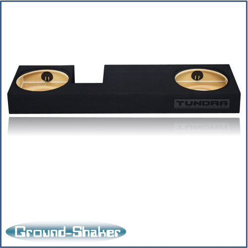 BLACK 12" TW3 DUAL SEALED SUB BOX, FITS 07-21 TOYOTA TUNDRA DOUBLE-CAB