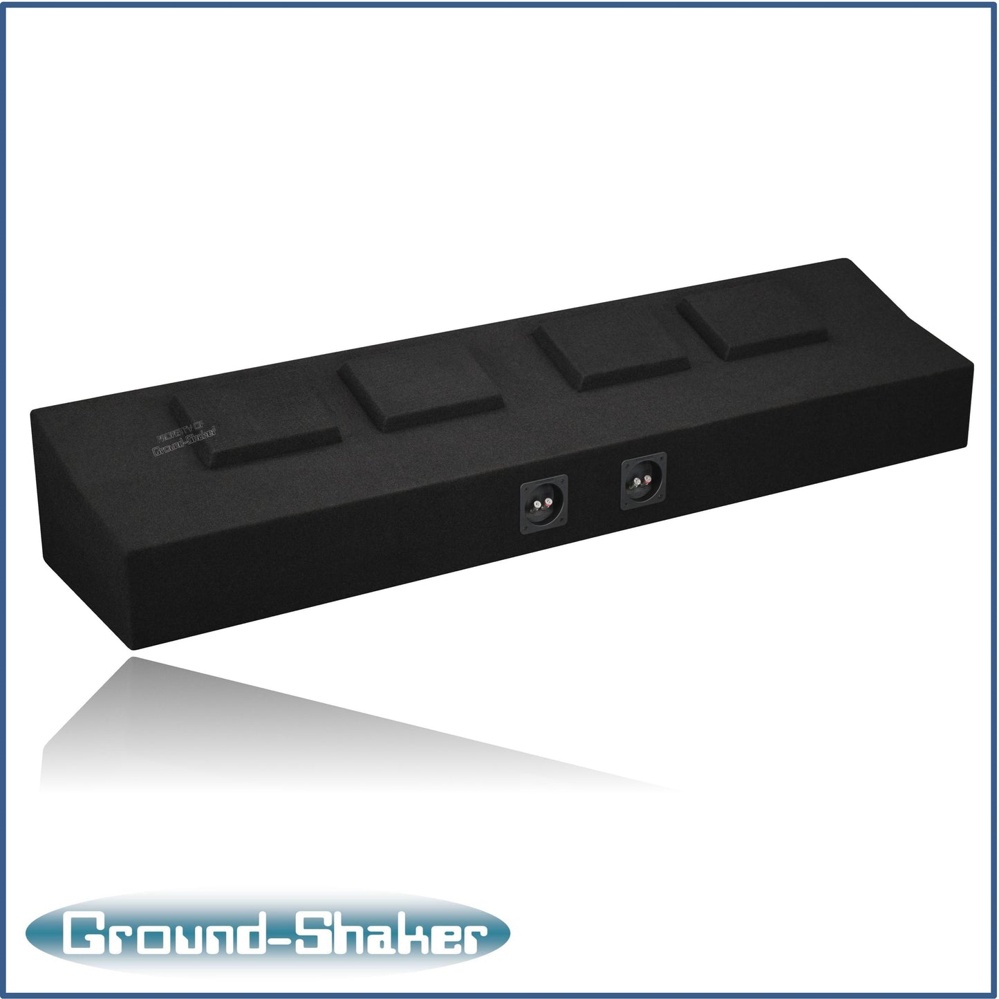 BLACK QUAD 8" SEALED SUB BOX, FITS 09-25 FORD F-150 CREW-CAB