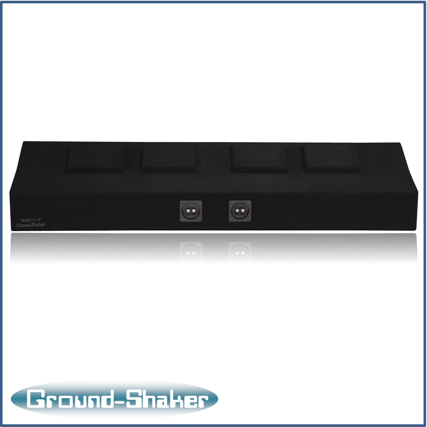 BLACK QUAD 8" PORTED SUB BOX, FITS 09-25 FORD F-150 CREW-CAB