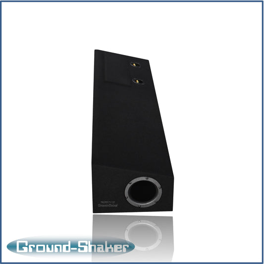 BLACK 8" DUAL PORTED SUB BOX, FITS 14-18 CHEVY SILVERADO CREW-CAB