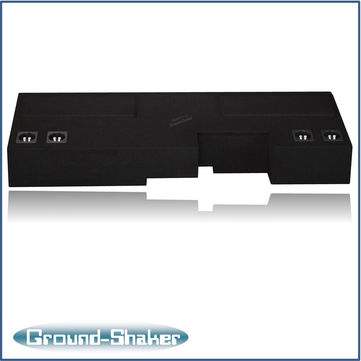 BLACK QUAD 8” SEALED SUB BOX, FITS 19-25 CHEVY SILVERADO DOUBLE & CREW-CAB