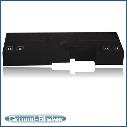 BLACK QUAD 8” SEALED SUB BOX, FITS 19-25 CHEVY SILVERADO DOUBLE & CREW-CAB