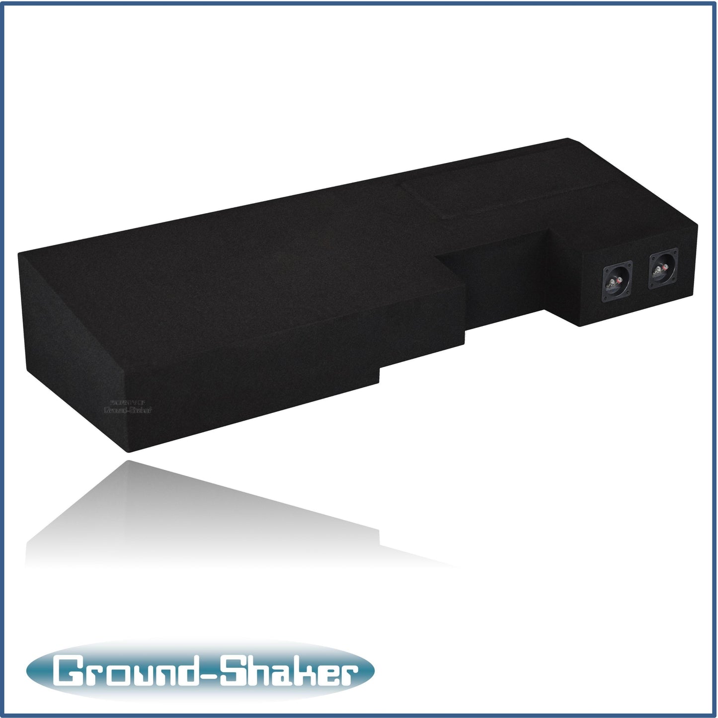 BLACK 8" DUAL PORTED SUB BOX, FITS 19-26 GMC Sierra DOUBLE & CREW-CAB