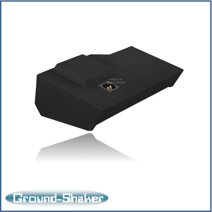 BLACK 10" SINGLE SEALED SUB BOX, FITS CHEVY 14-18 SILVERADO CREW-CAB