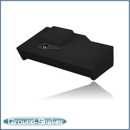 BLACK 10" SINGLE SEALED SUB BOX, FITS CHEVY 14-18 SILVERADO CREW-CAB