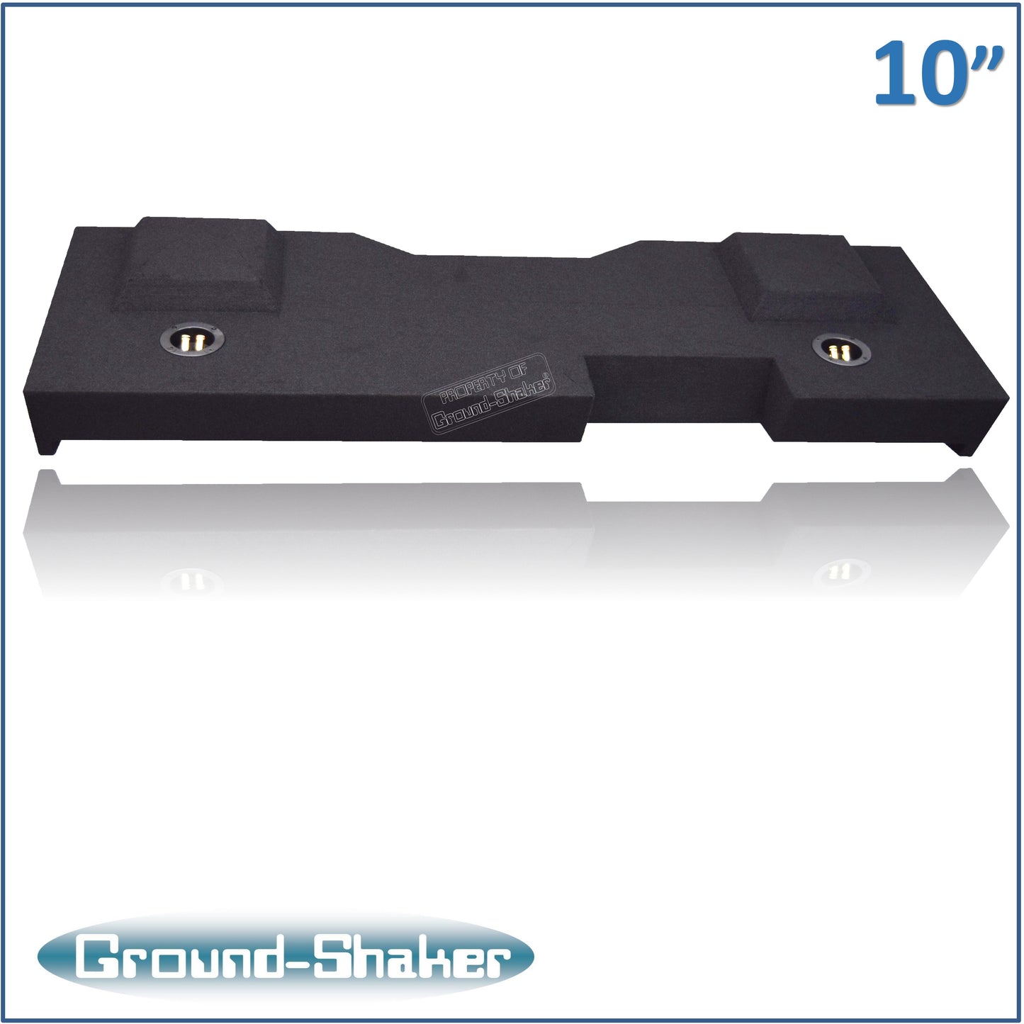 BLACK 10" DUAL PORTED SUB BOX, FITS 14-18 CHEVY SILVERADO CREW-CAB