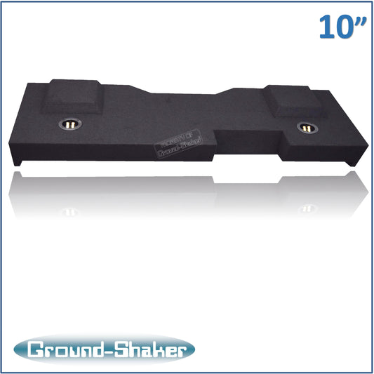 BLACK 10" DUAL PORTED SUB BOX, FITS 14-18 CHEVY SILVERADO CREW-CAB