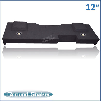 BLACK 12" DUAL PORTED SUB BOX, FITS 14-18 CHEVY SILVERADO CREW-CAB