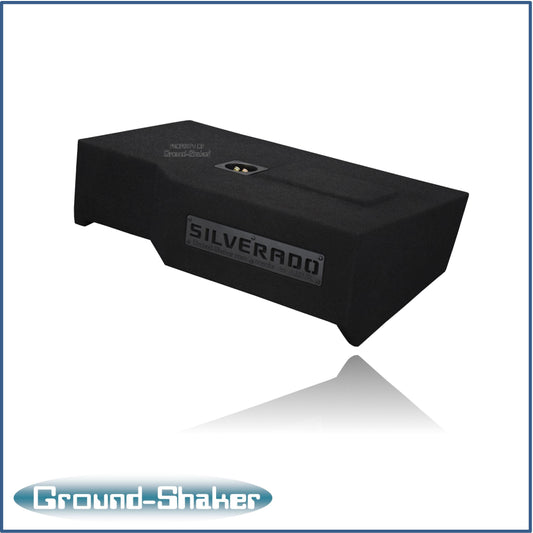 BLACK 12" TW3 SINGLE SEALED SUB BOX, FITS CHEVY 14-18 SILVERADO CREW-CAB