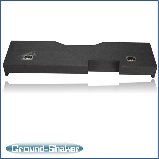 BLACK 13" DUAL SEALED TW3 SUB BOX, FITS 14-18 CHEVY SILVERADO CREW-CAB
