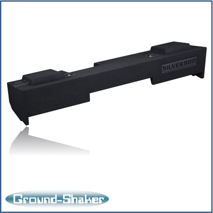 BLACK 10" DUAL SEALED SUB BOX, FITS 07-18 CHEVY SILVERADO EXTENDED CAB