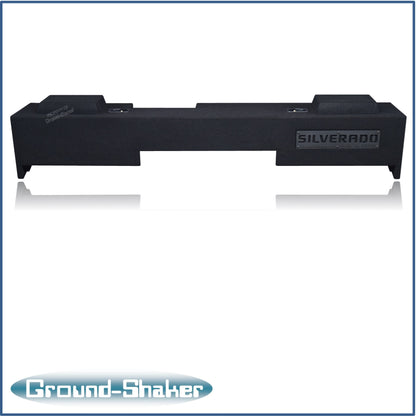 BLACK 12" DUAL SEALED SUB BOX, FITS 07-18 CHEVY SILVERADO EXTENDED CAB