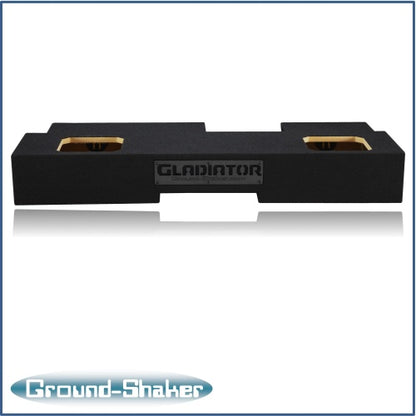 BLACK 8" DUAL SEALED SOLOBARIC SUB BOX, FITS 19-24 JEEP GLADIATOR