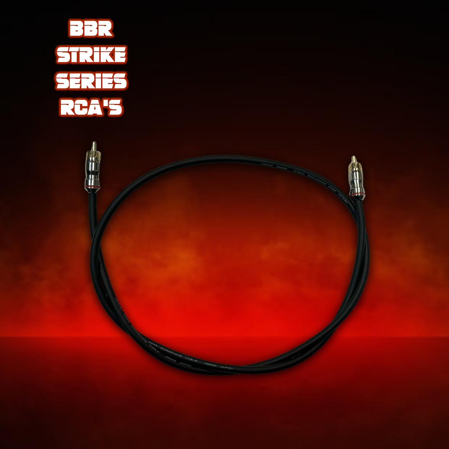 BBR Single Channel RCA CABLE. Hand Made in the USA