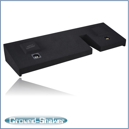 BLACK 10" DUAL SEALED SUB BOX, FITS 09-14 FORD F-150 EXT-CAB
