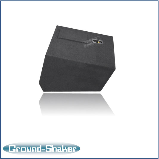 BLACK 10" SOLOBARIC SINGLE SEALED SUB BOX, FITS 19-24 CHEVY SILVERADO DOUBLE & CREW-CAB
