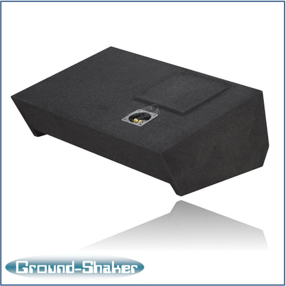 BLACK 12" SOLOBARIC SINGLE SEALED SUB BOX, FITS 19-24 CHEVY SILVERADO DOUBLE & CREW-CAB