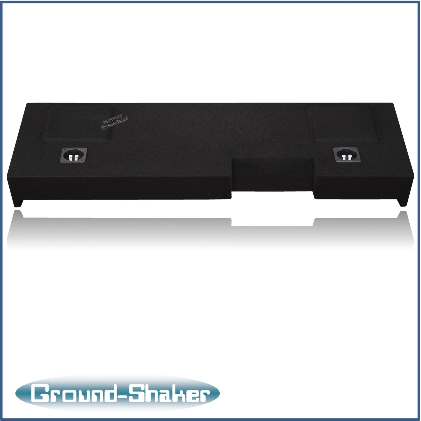 BLACK 10" DUAL SEALED SUB BOX, FITS 19-24 CHEVY SILVERADO DOUBLE & CREW-CAB
