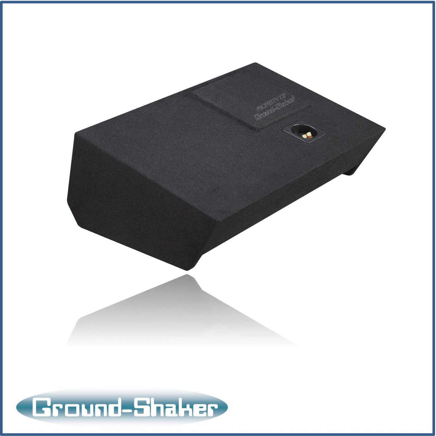 BLACK 12" SINGLE SEALED SUB BOX, FITS 19-26 GMC SIERRA DOUBLE & CREW-CAB