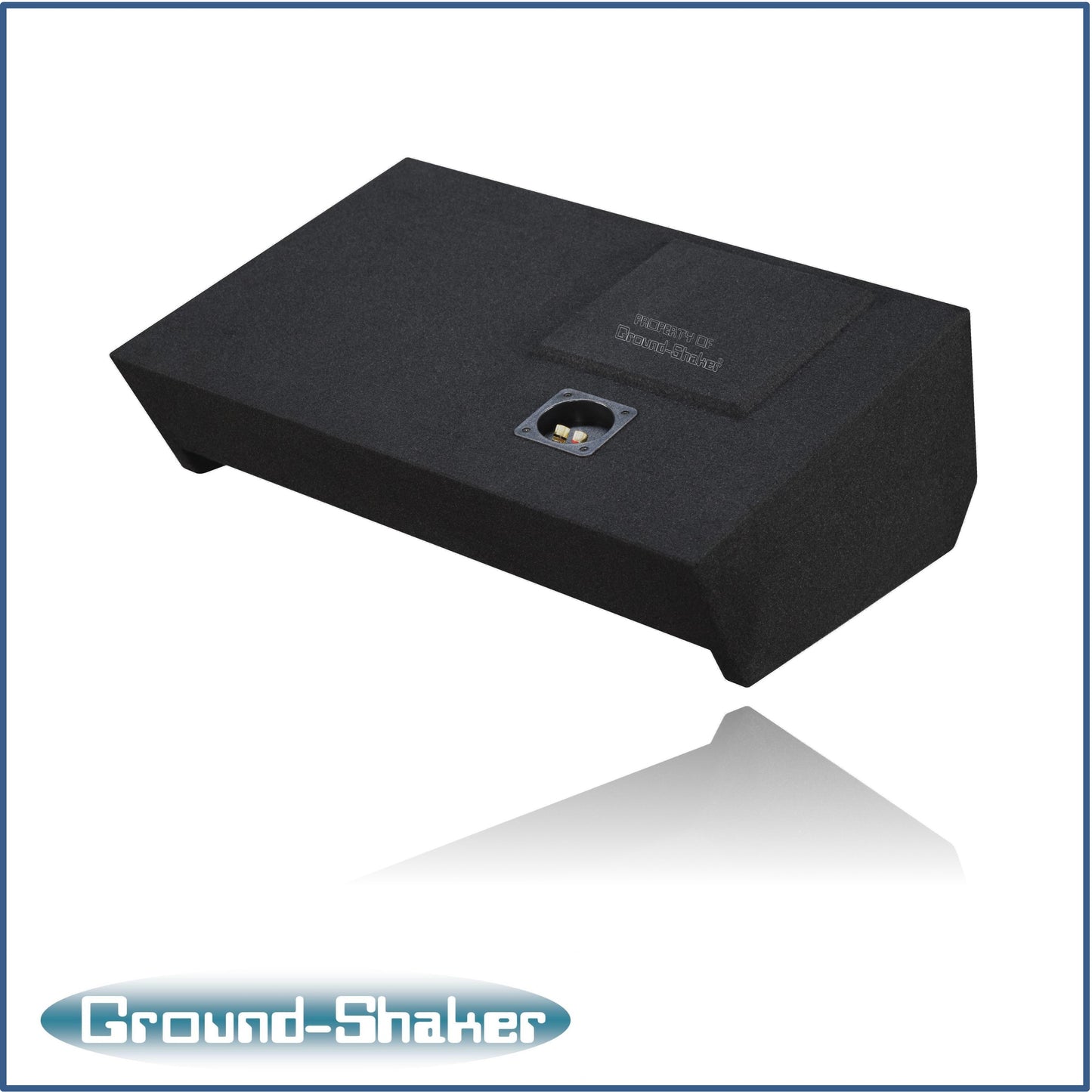 BLACK 10" L7T SINGLE SEALED SUB BOX, FITS 19-26 GMC SIERRA DOUBLE & CREW-CAB