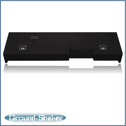 BLACK 12" L7T DUAL SEALED SUB BOX, FITS 19-26 GMC SIERRA DOUBLE & CREW-CAB