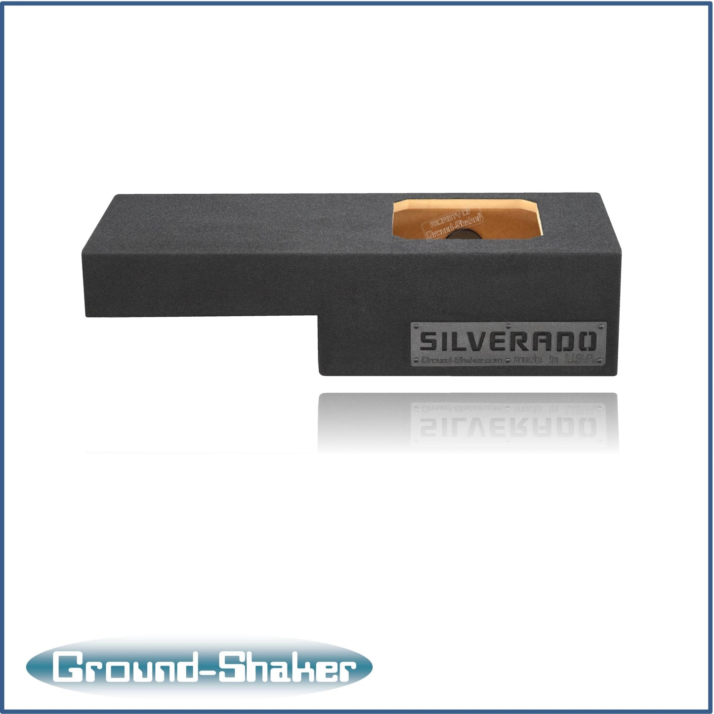 BLACK 10" SINGLE SEALED SOLOBARIC SUB BOX, FITS 99-06 & 07 CLASSIC CHEVY SILVERADO EXT-CAB