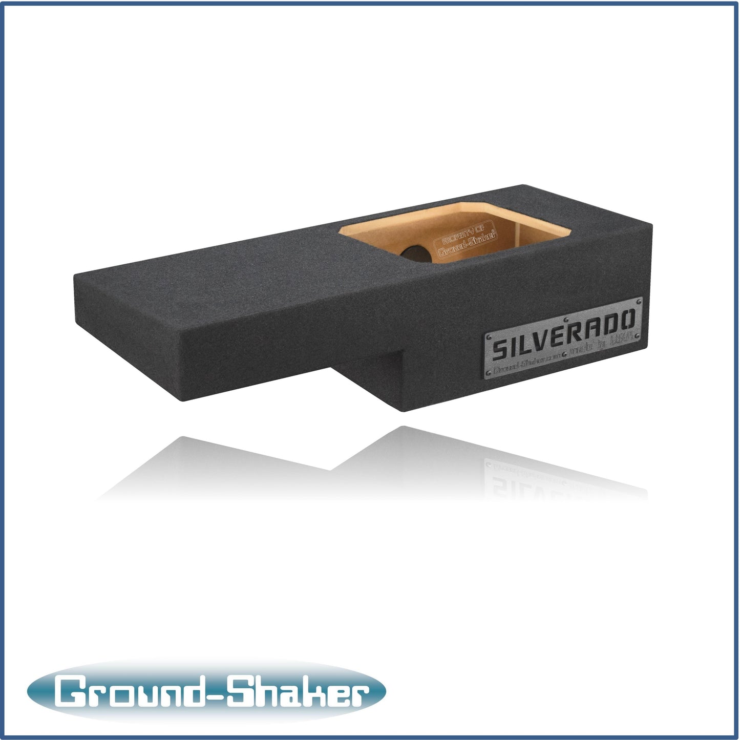 BLACK 12" SINGLE SEALED SOLOBARIC SUB BOX, FITS 99-06 & 07 CLASSIC CHEVY SILVERADO EXT-CAB