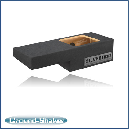 BLACK 12" SINGLE SEALED SOLOBARIC SUB BOX, FITS 99-06 & 07 CLASSIC CHEVY SILVERADO EXT-CAB