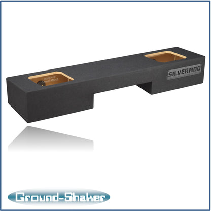 BLACK 10" DUAL SEALED SOLOBARIC SUB BOX, FITS 99-06 & 07 CLASSIC CHEVY SILVERADO EXT-CAB
