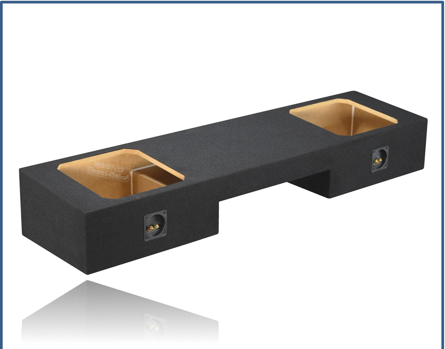 BLACK 12" DUAL PORTED SOLO-BARIC SUB BOX, FITS 99-06 & 07 CLASSIC CHEVY SILVERADO EXT-CAB