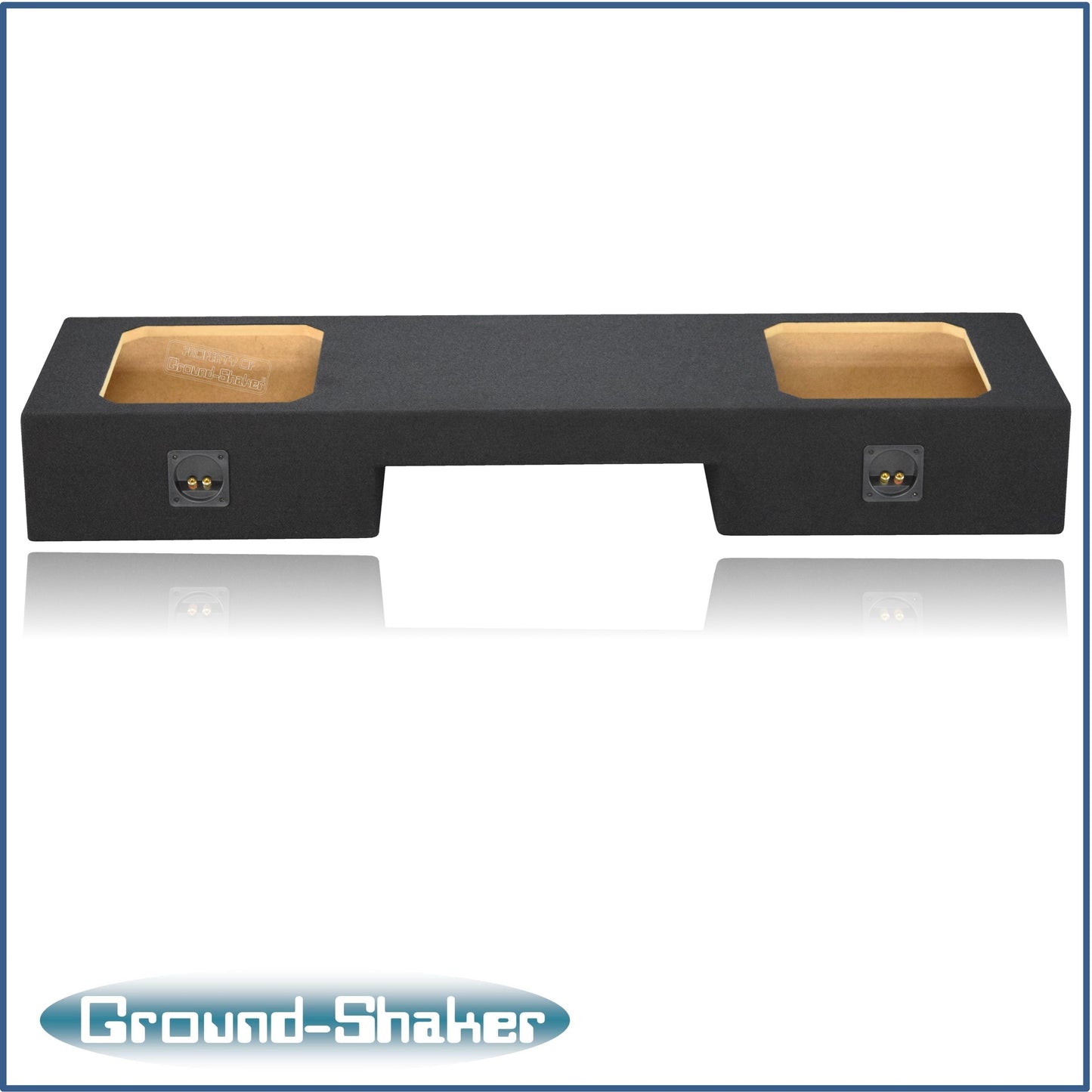 BLACK 12" DUAL PORTED SOLO-BARIC SUB BOX, FITS 99-06 & 07 CLASSIC CHEVY SILVERADO EXT-CAB